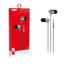 fone de ouvido  com fio P2 versao preto e branco 